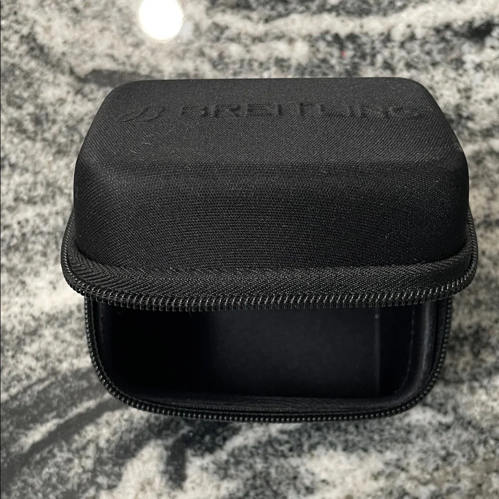 Breitling Black Zippered Travel Watch Case